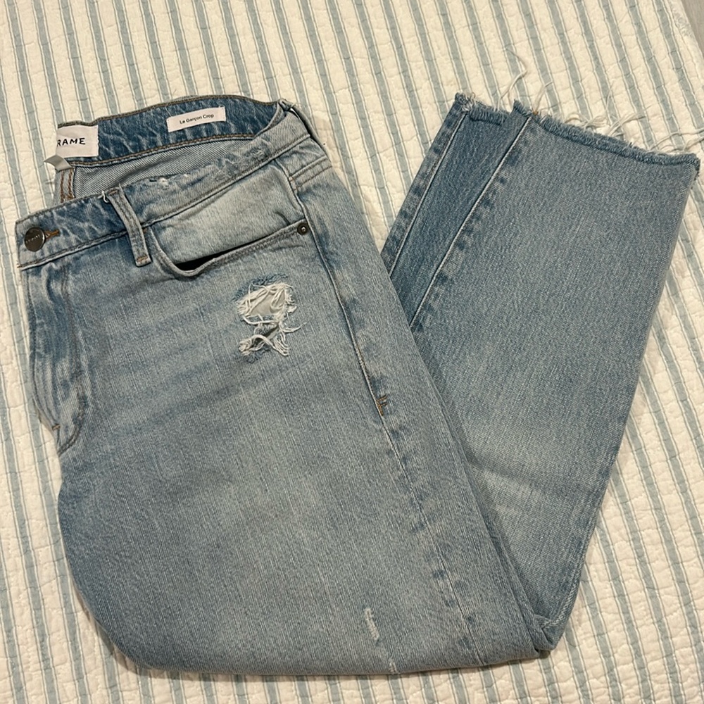 FRAME Denim Le Garçon Crop